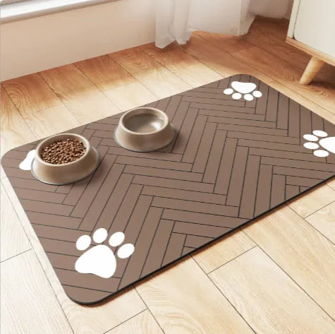 Splash-Proof Feeding Mat for Cats & Dogs | Quick-Drying & Water-Absorbing Floor Protector